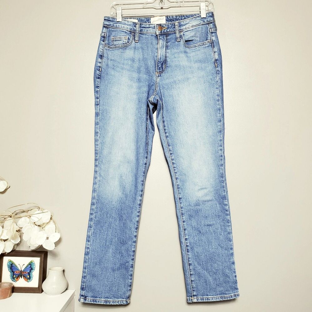 Universal Thread Jeans Womens Size 4/27 High Rise Straight Leg Stretch 2022